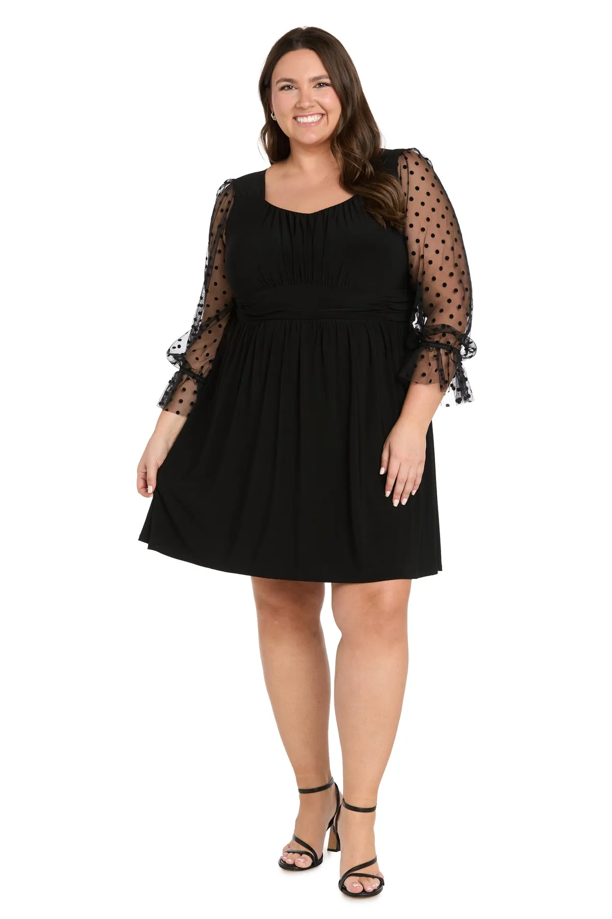 Sweetheart Swiss Dot Dress - Plus sold by R&M Richards