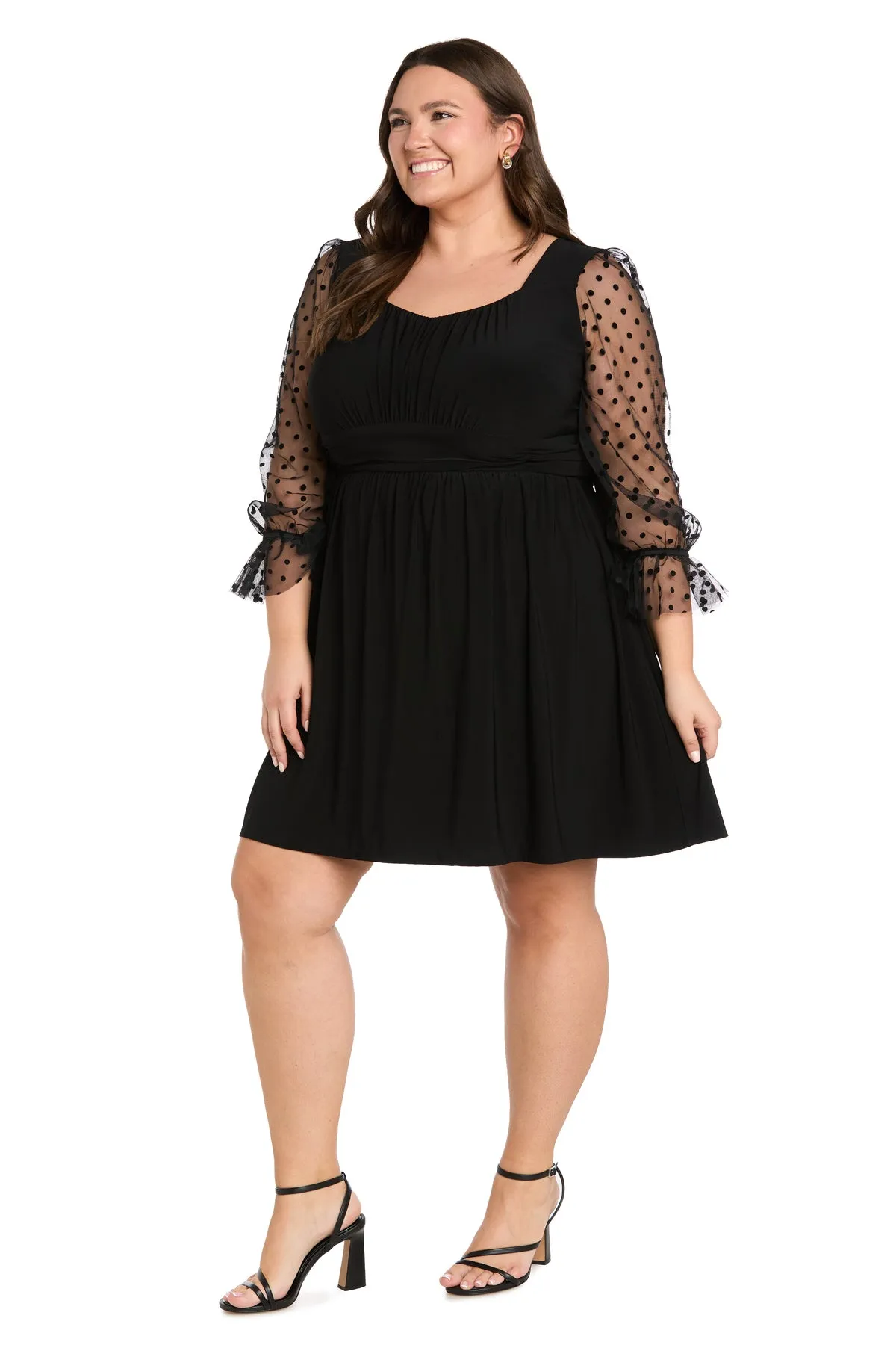 Sweetheart Swiss Dot Dress - Plus sold by R&M Richards product image thumbnail 3