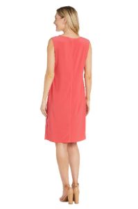 Daytime Puff Print Jacket Dress with Detachable Necklace - Petite sold by R&M Richards