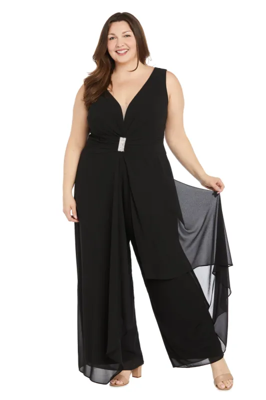 Sleeveless Flyaway Pant Jumpsuit - Plus sold by R&M Richards