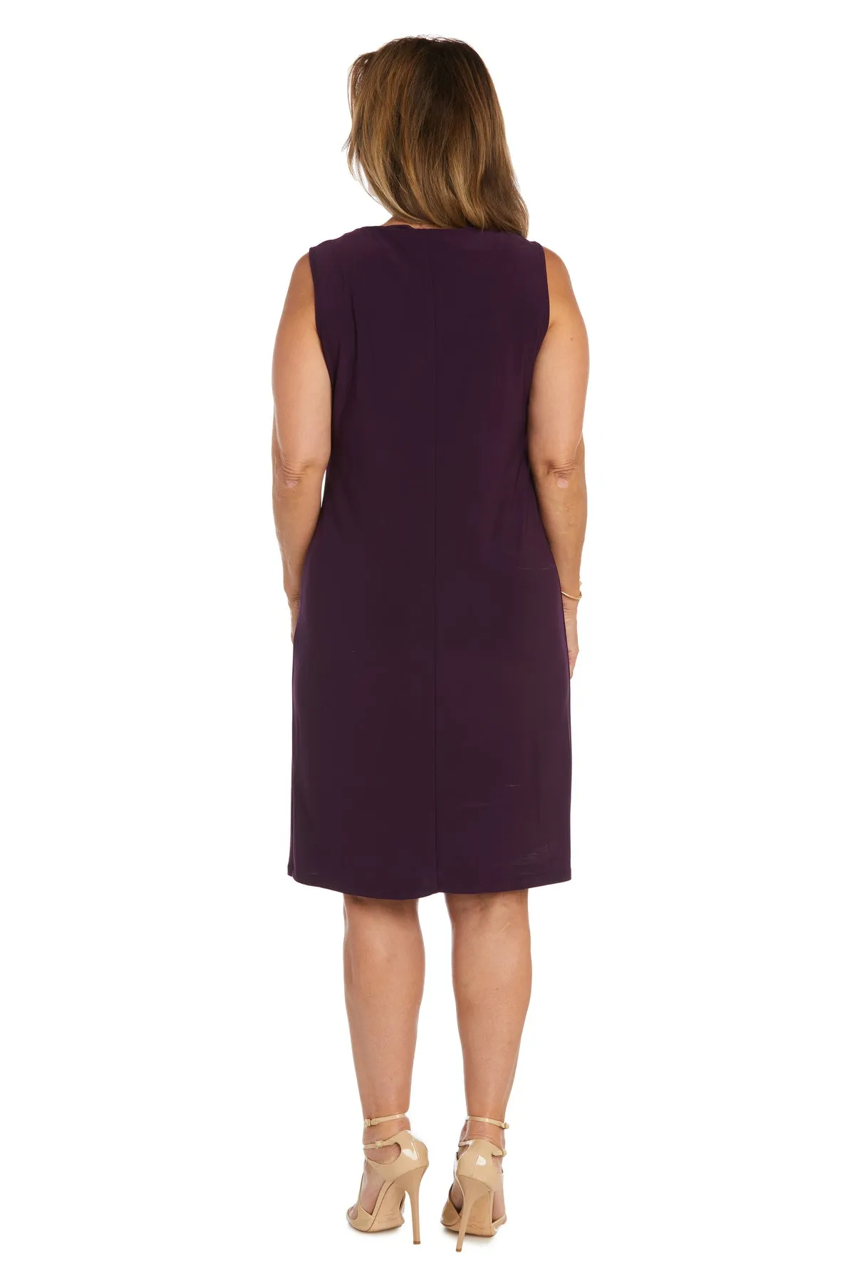 Two-Piece Velvet Jacket and Dress Set - Petite sold by R&M Richards product image thumbnail 4