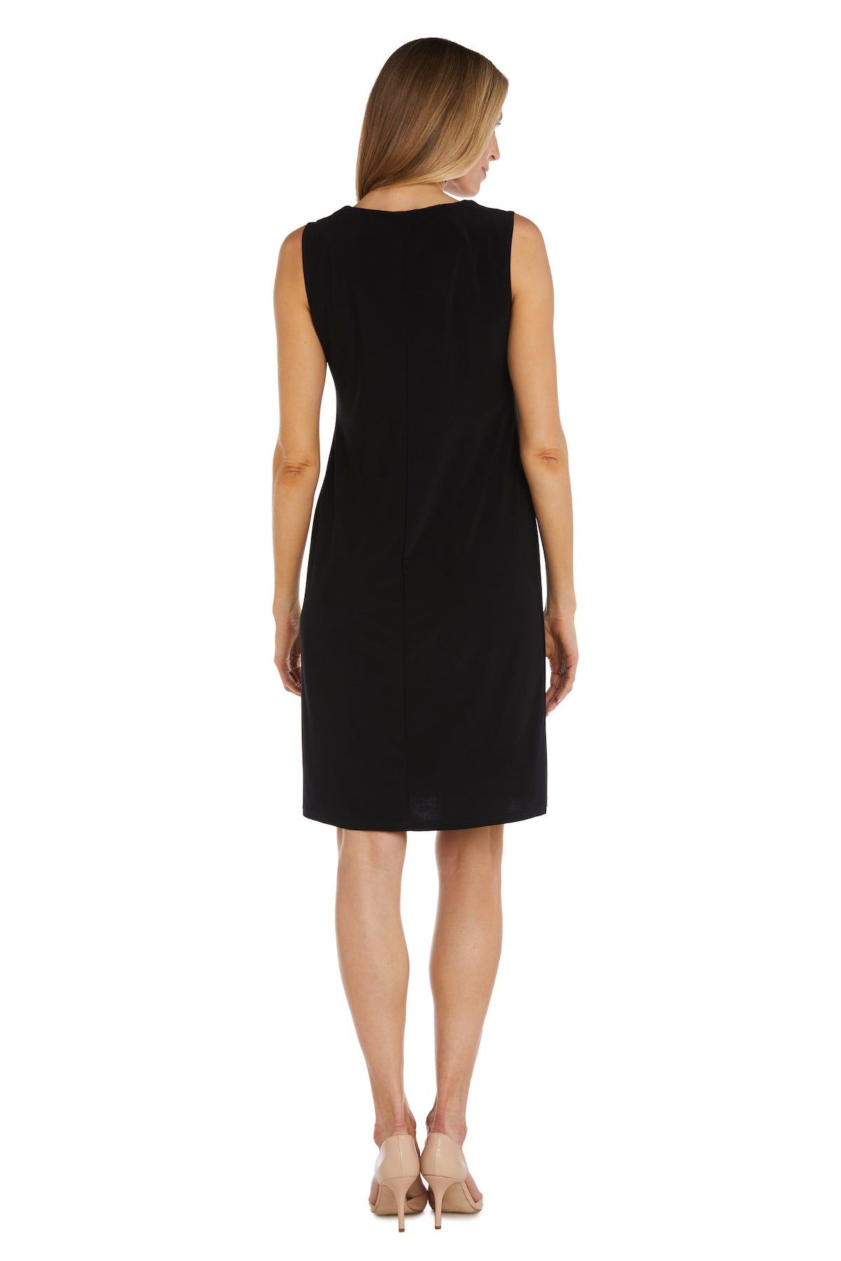 Two-Piece Print Pleated Metallic Knit Jacket Dress - Petite sold by R&M Richards product image thumbnail 4