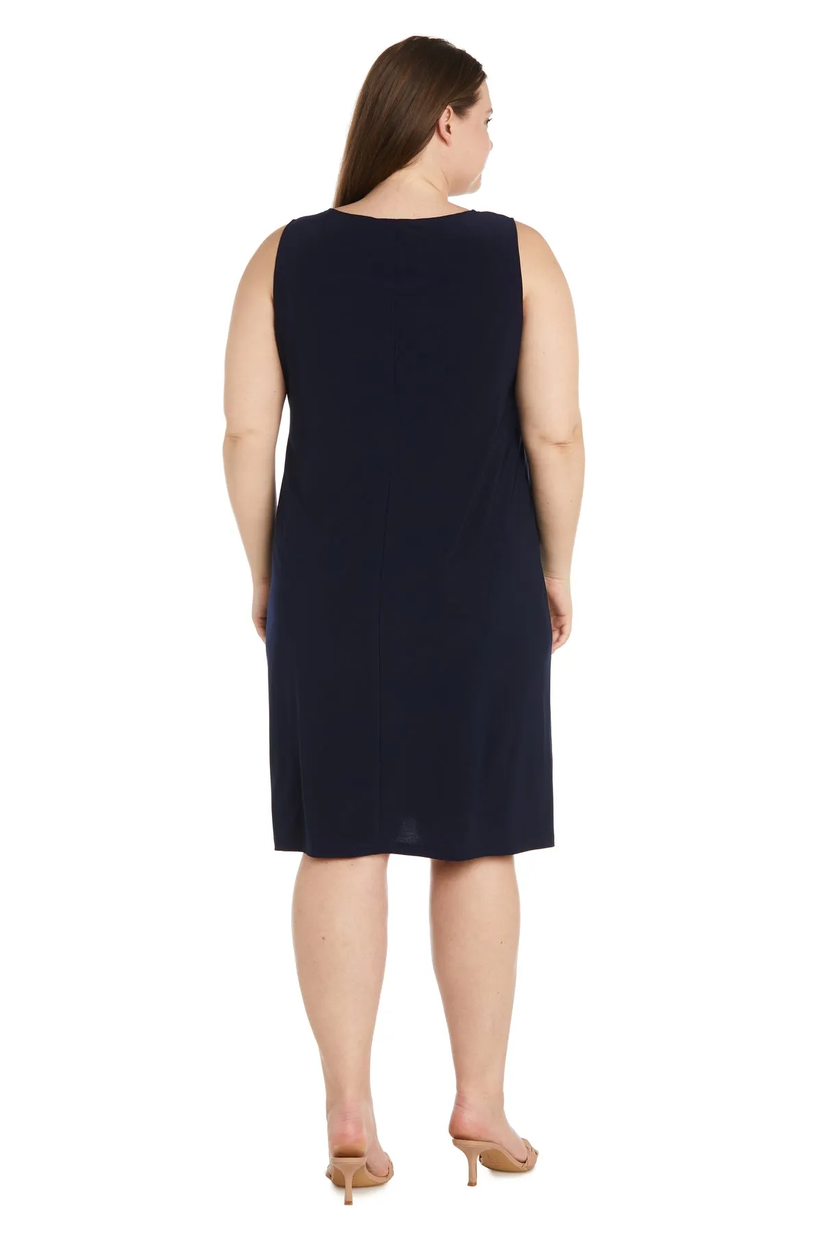 Paisley Foil Print Flyway Jacket Dress - Plus sold by R&M Richards product image thumbnail 4