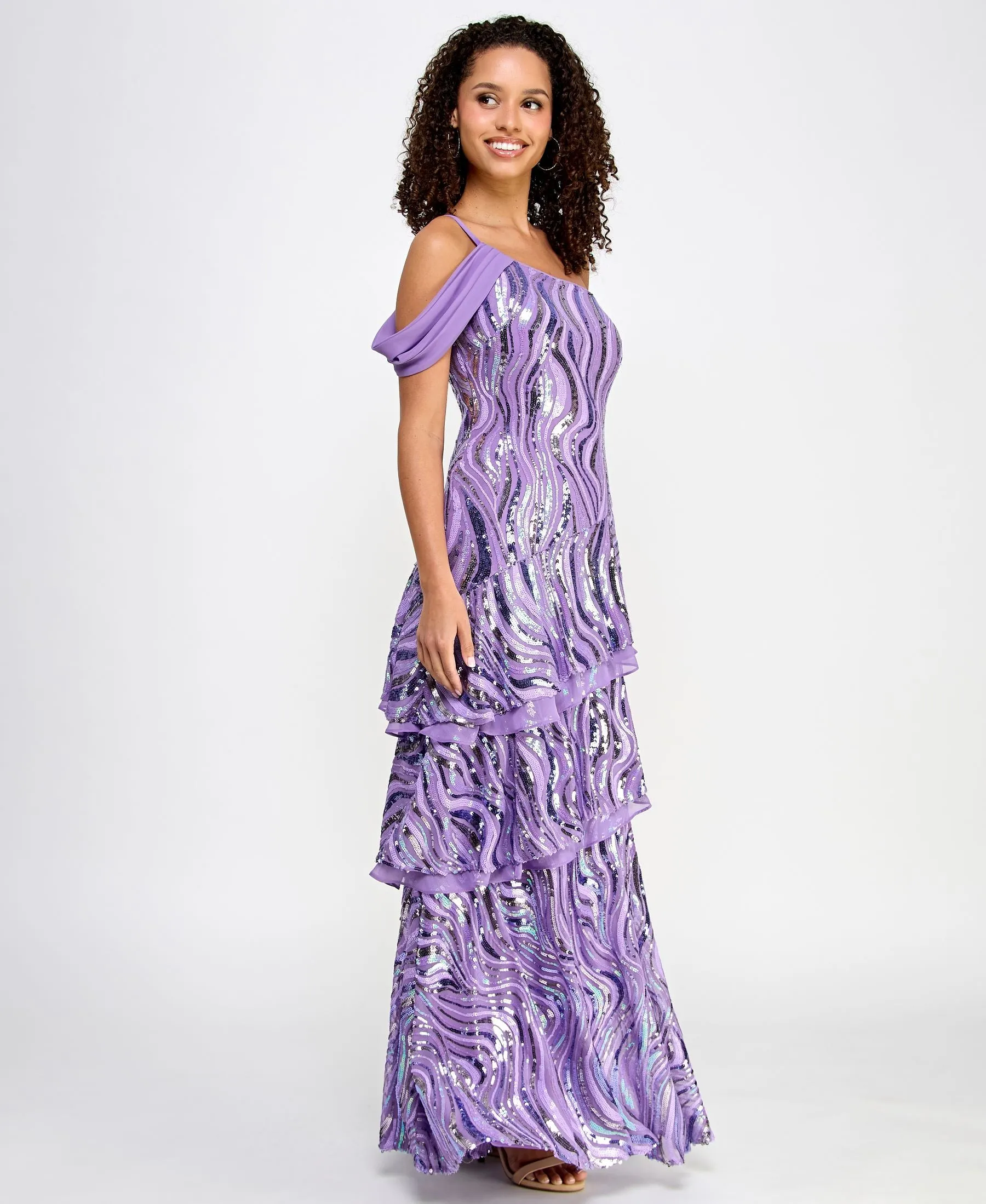 Camilla Sequined Gown sold by R&M Richards product image thumbnail 4