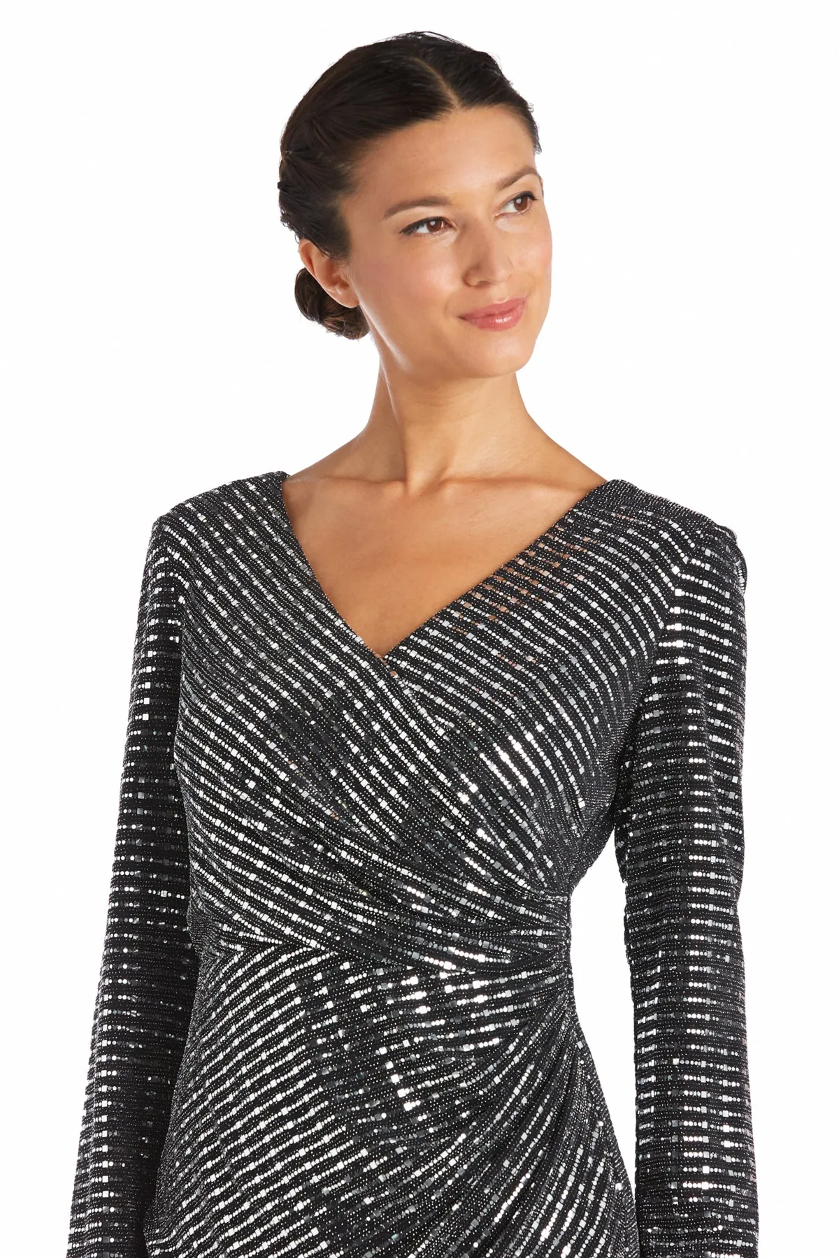 Metallic Tulip Shaped Cocktail Dress sold by R&M Richards product image thumbnail 3