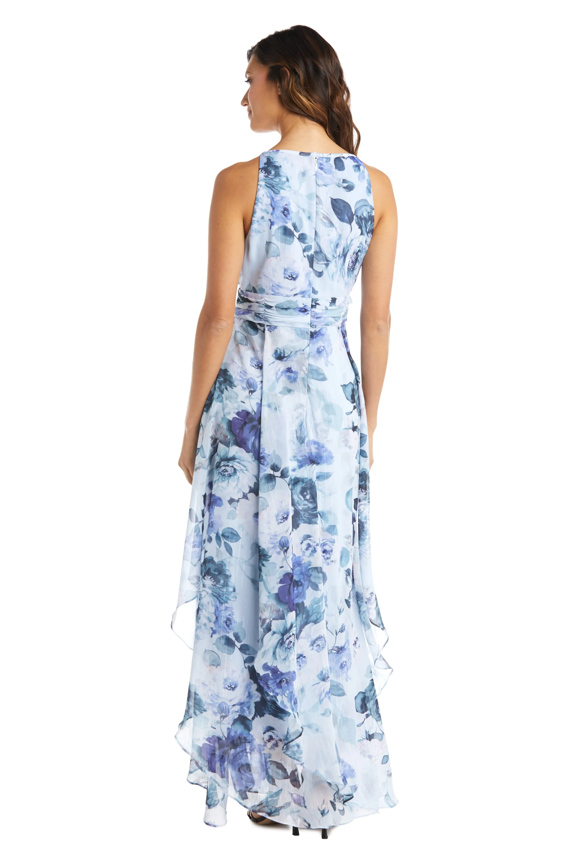 Long Daytime Printed Halter Dress With Keyhole Front sold by R&M Richards product image thumbnail 2