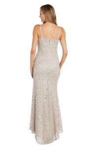 Lace Jacket Dress with Pearl Neck Trim sold by R&M Richards