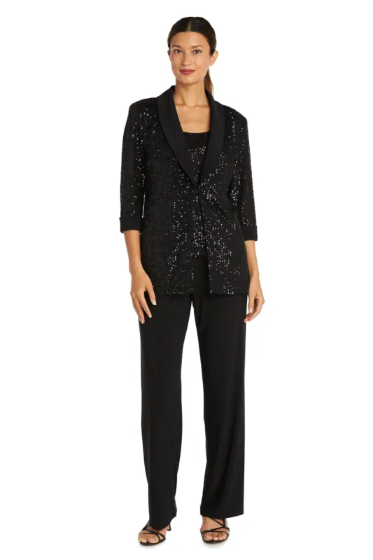 Beaded Jacket Set with Matching Pant sold by R&M Richards