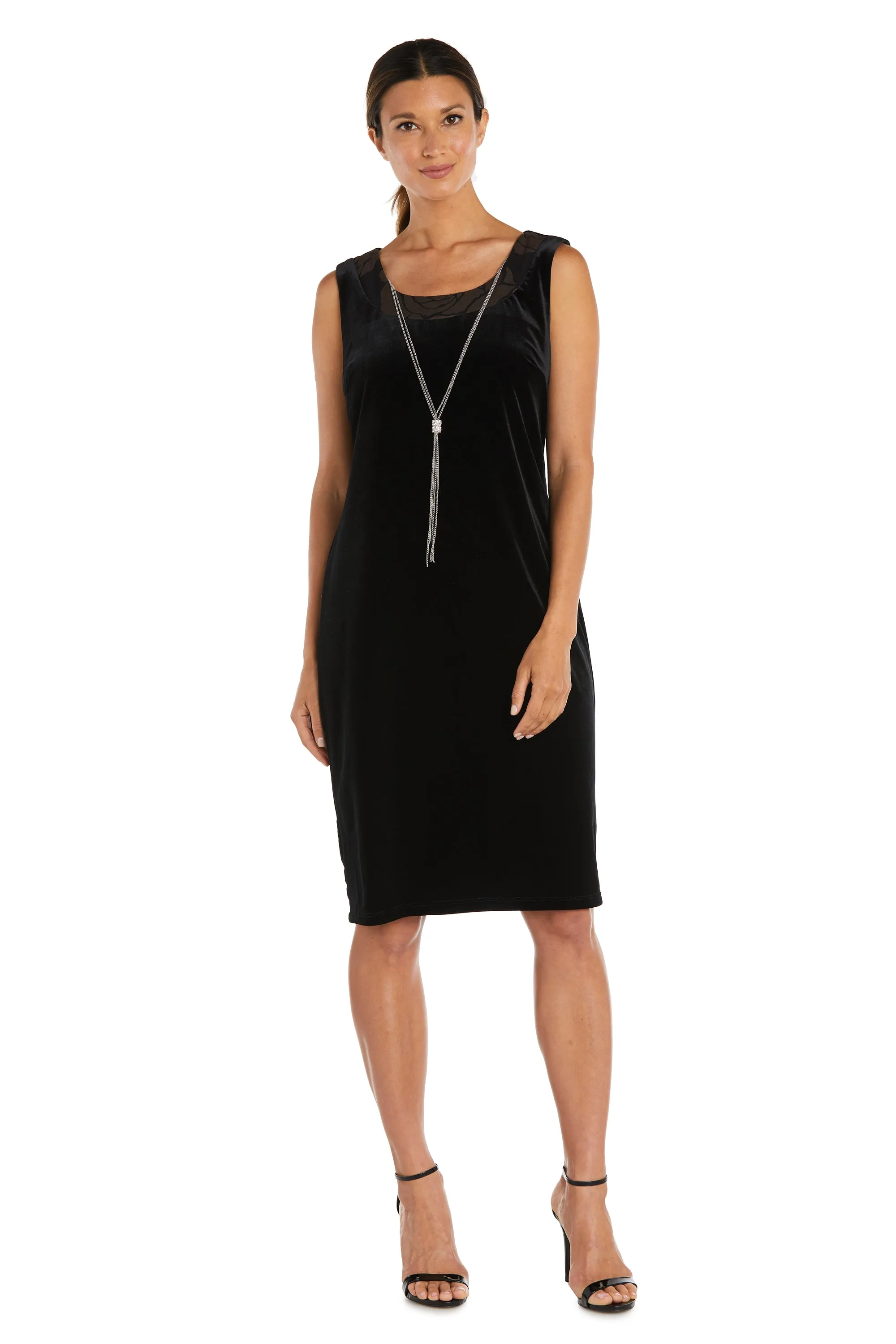 Two Piece Floral Velvet Jacket and Dress Set sold by R&M Richards product image thumbnail 3