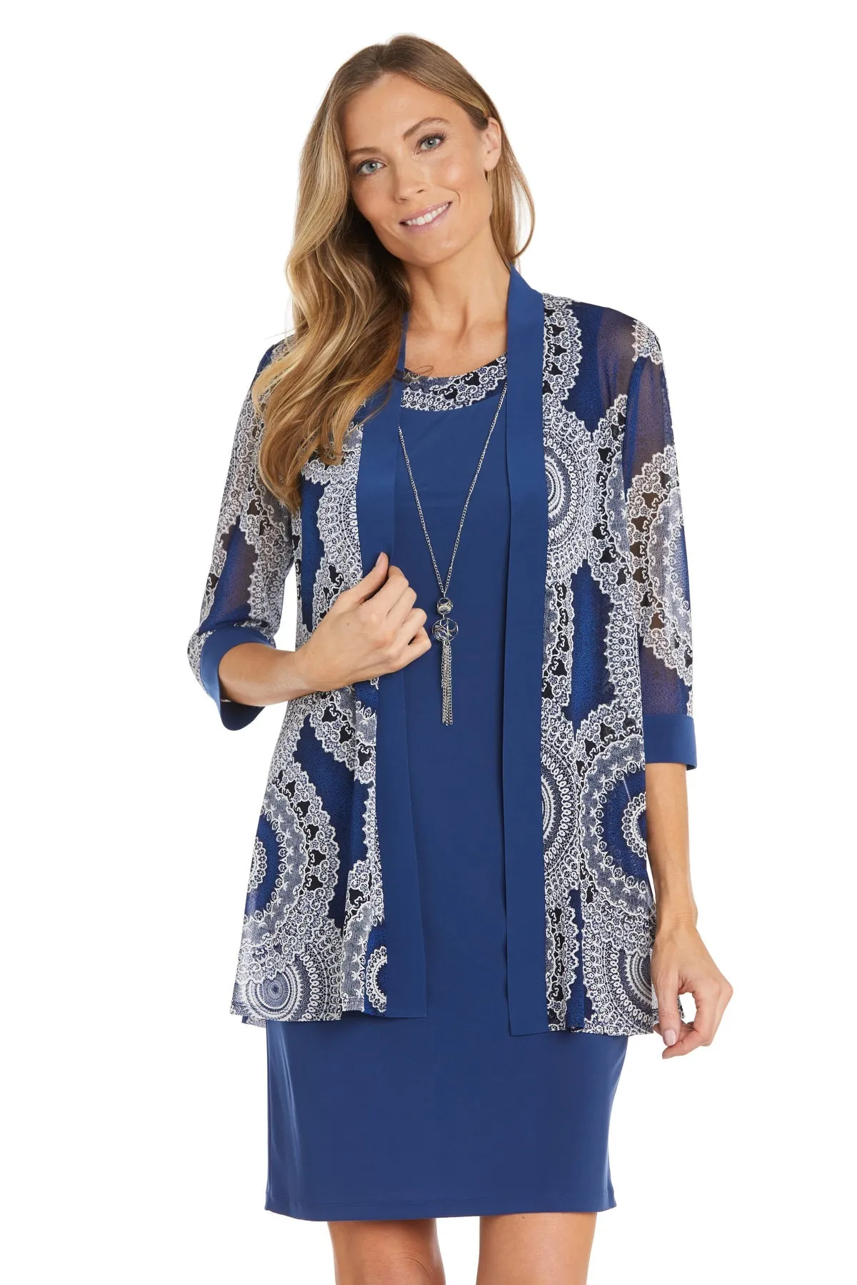 Circular Patterned Jacket Dress sold by R&M Richards product image thumbnail 5