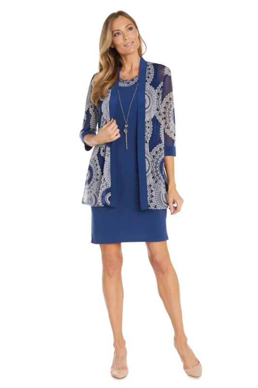 Circular Patterned Jacket Dress sold by R&M Richards