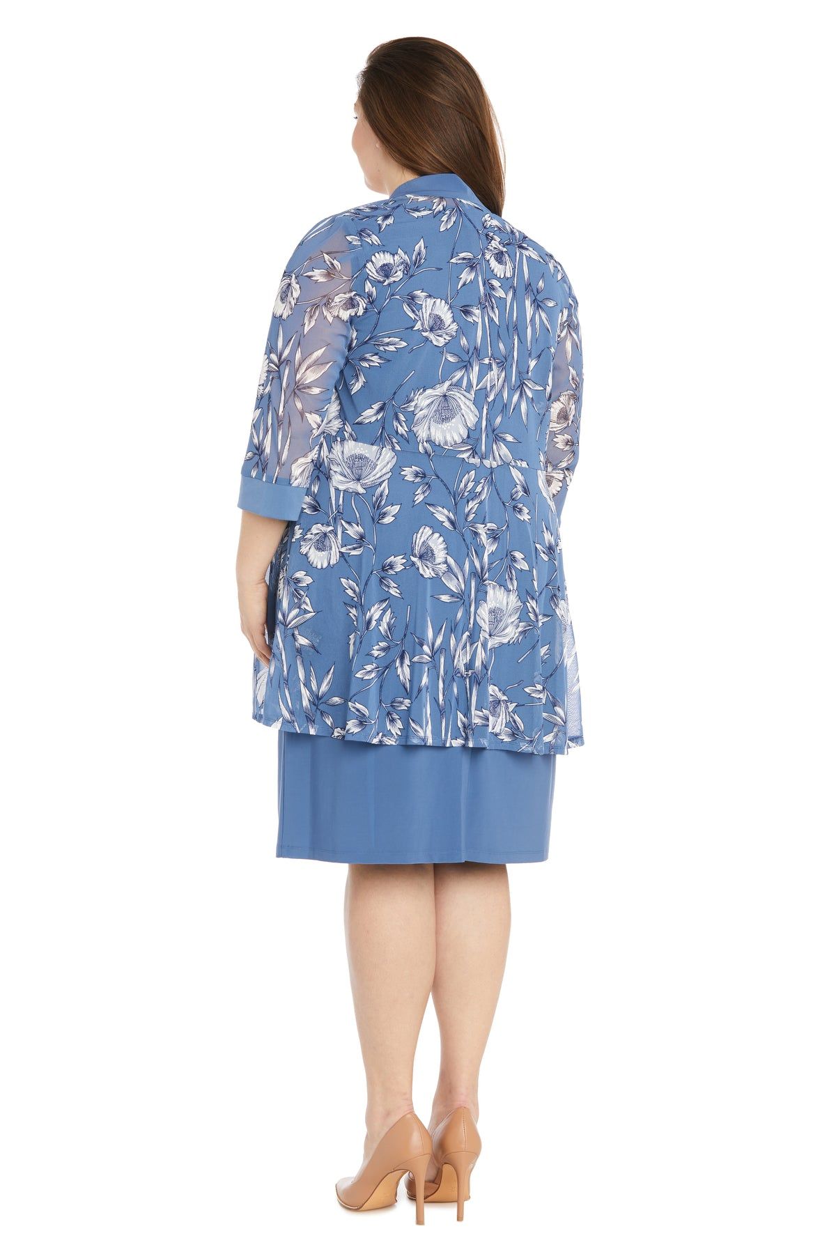 Printed Puff Print Jacket Dress - Plus sold by R&M Richards product image thumbnail 2