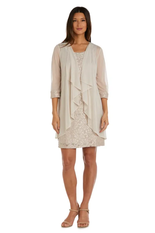 Lace Shift Dress with Pearl Embellishment sold by R&M Richards