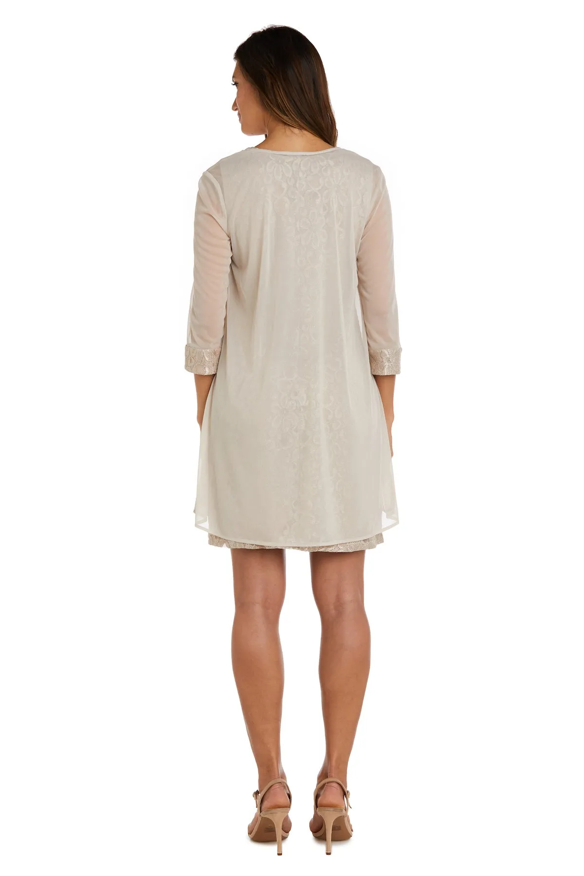 Lace Shift Dress with Pearl Embellishment sold by R&M Richards product image thumbnail 2