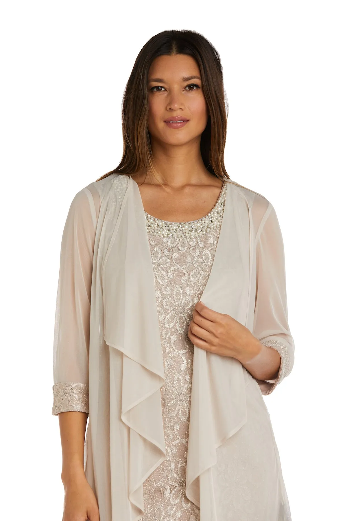 Lace Shift Dress with Pearl Embellishment sold by R&M Richards product image thumbnail 5