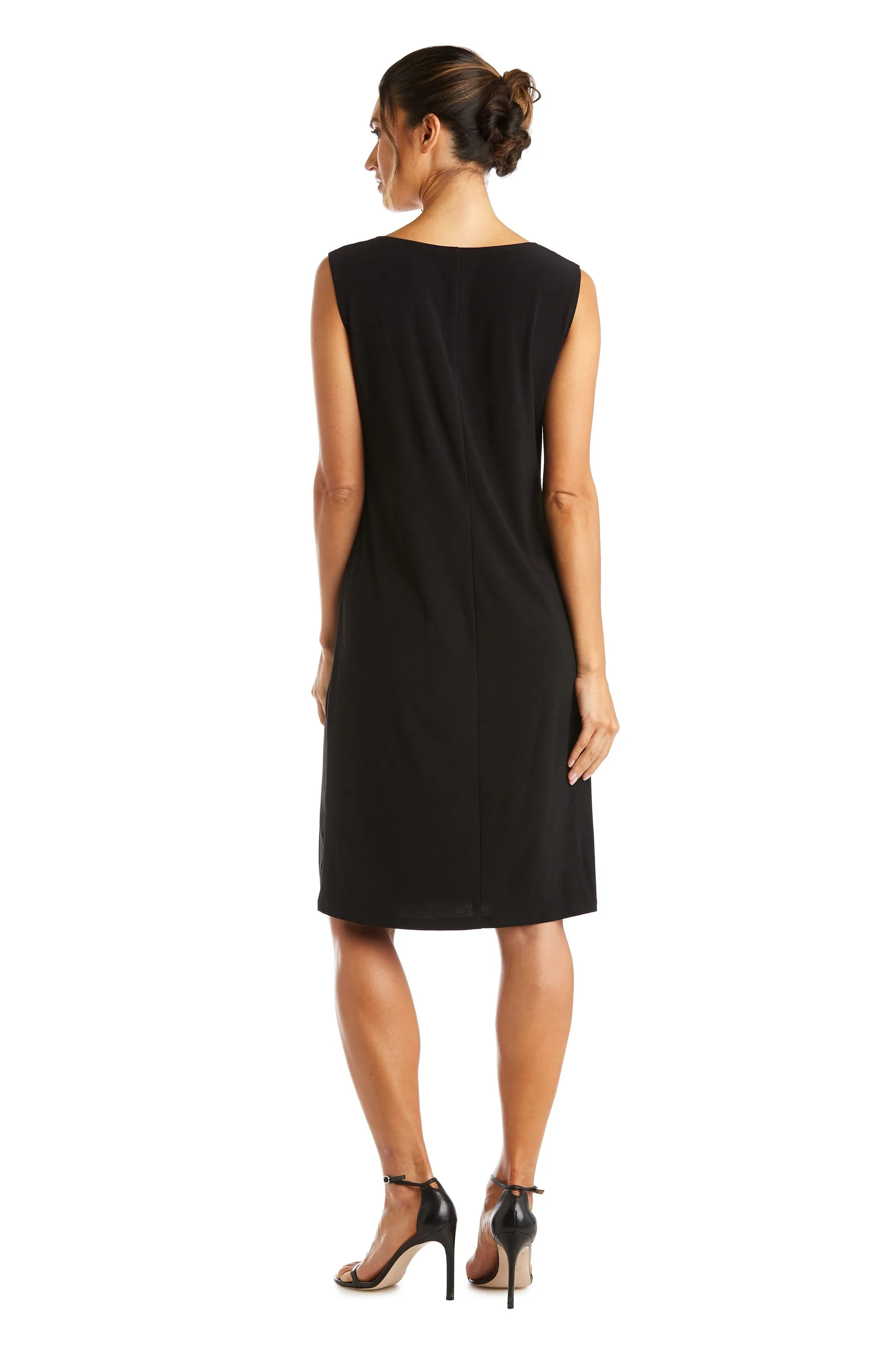 Two Piece Metallic Knit Jacket Dress - Petite sold by R&M Richards product image thumbnail 4