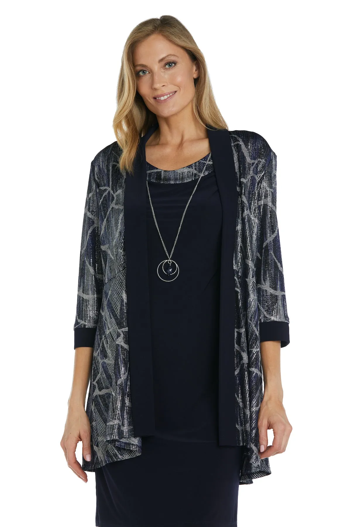 Two-Piece Print Foil and Ity Jacket Dress - Petite sold by R&M Richards product image thumbnail 5