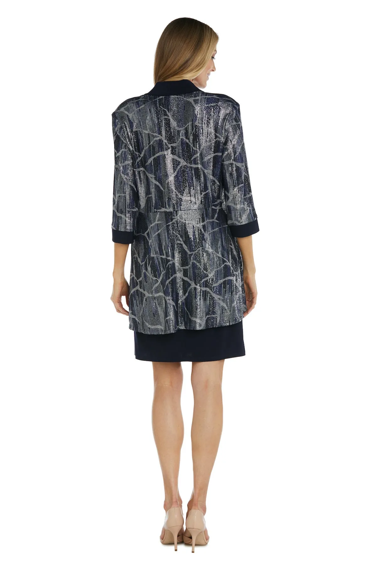 Two-Piece Print Foil and Ity Jacket Dress - Petite sold by R&M Richards product image thumbnail 2
