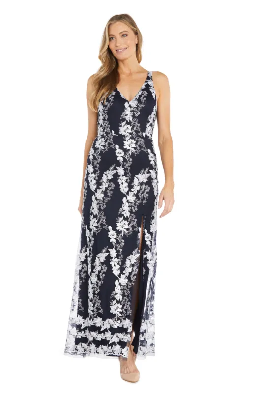 Elegantly Embellished Floral Gown sold by R&M Richards