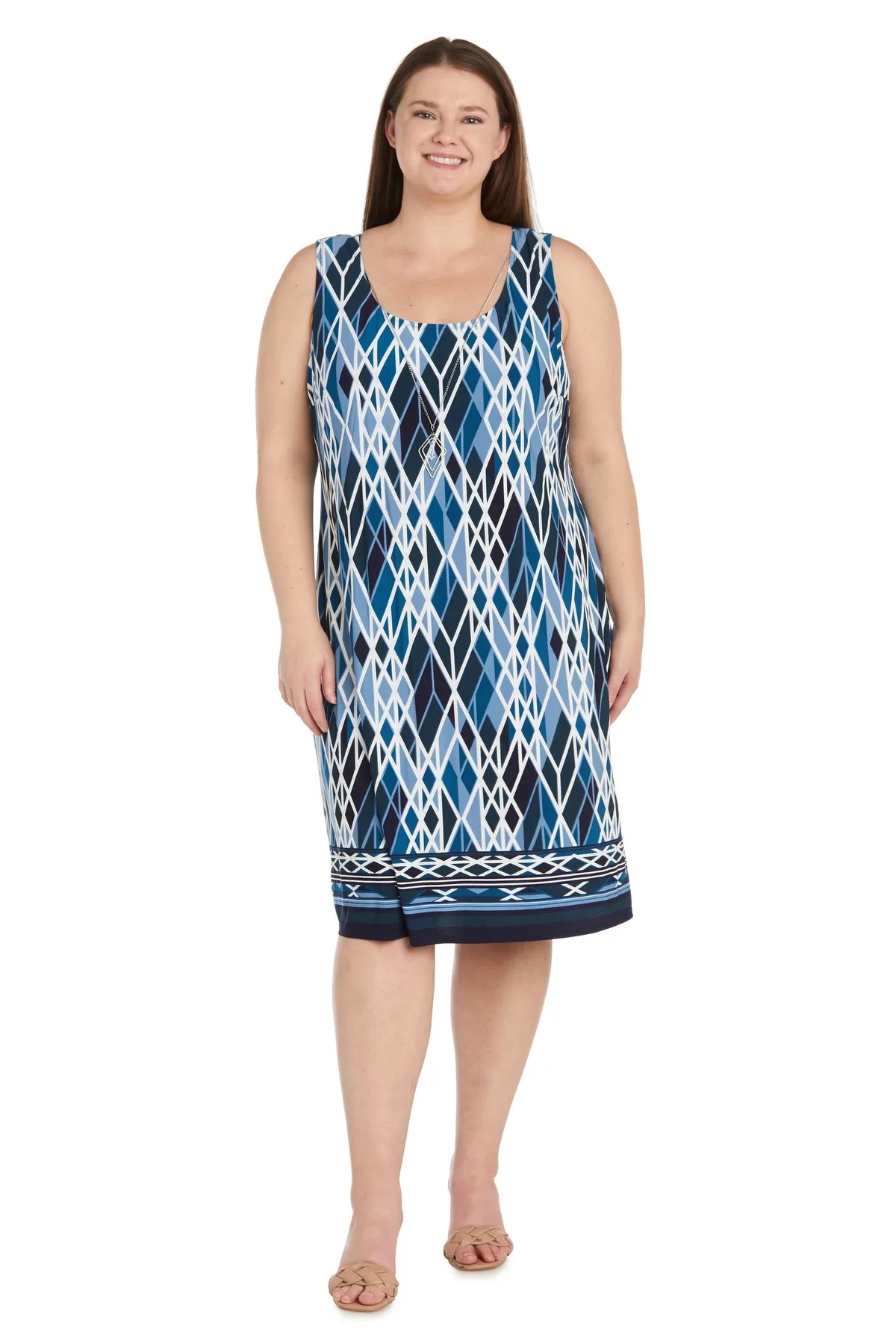 Puff Print Jacket Dress - Plus sold by R&M Richards product image thumbnail 3