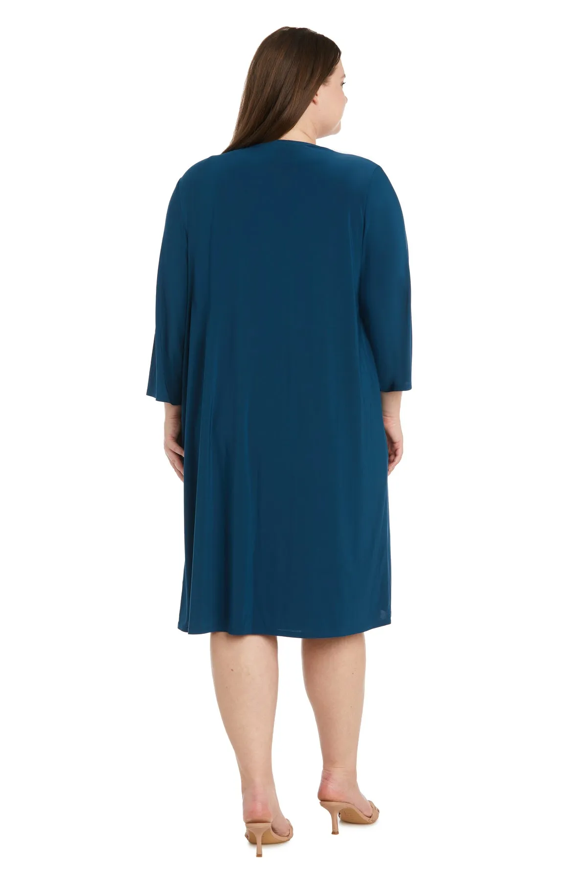 Puff Print Jacket Dress - Plus sold by R&M Richards product image thumbnail 2