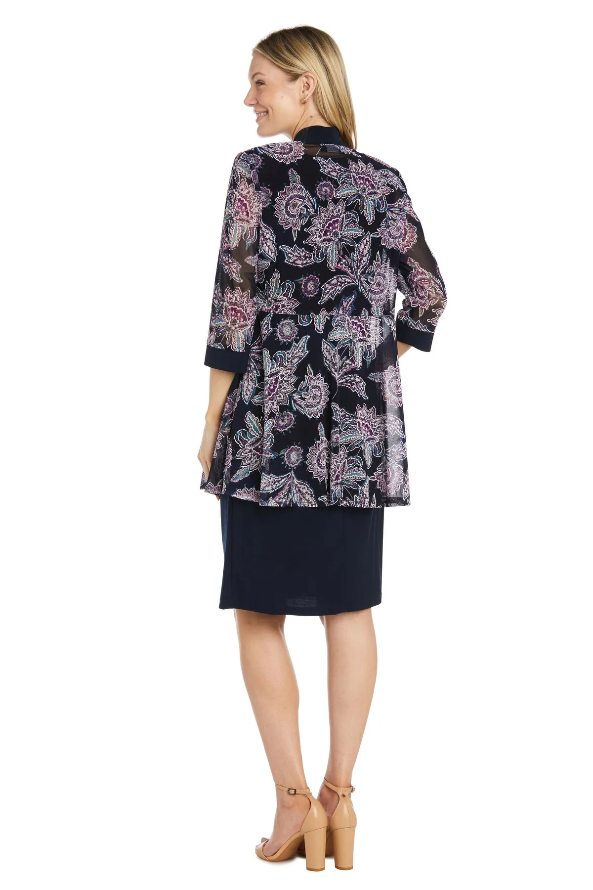Sheer Mystical Patterned Jacket Dress sold by R&M Richards product image thumbnail 2