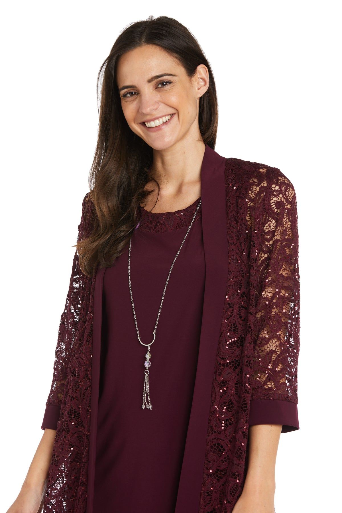 Sequenced Laced Jacket Dress sold by R&M Richards product image thumbnail 5