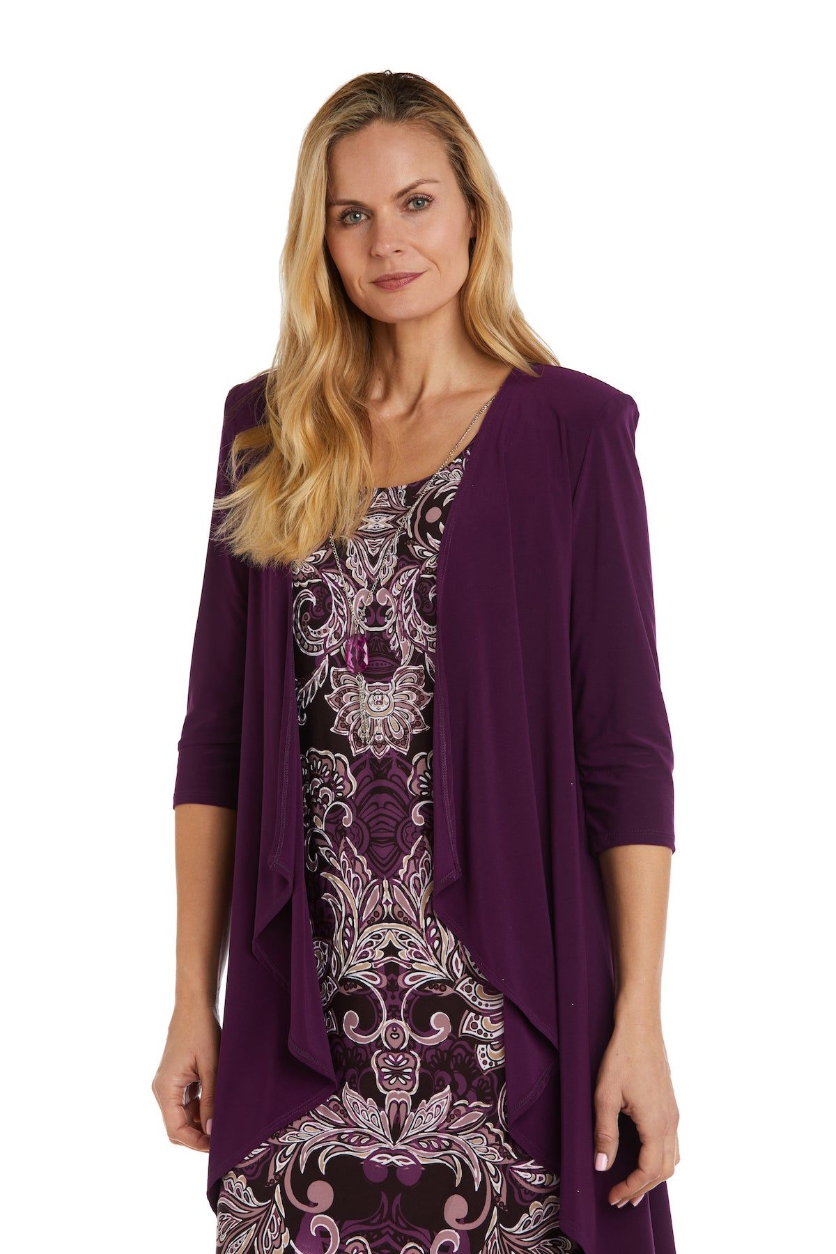 Two-Piece Puff Print Ity Jacket Dress sold by R&M Richards product image thumbnail 5