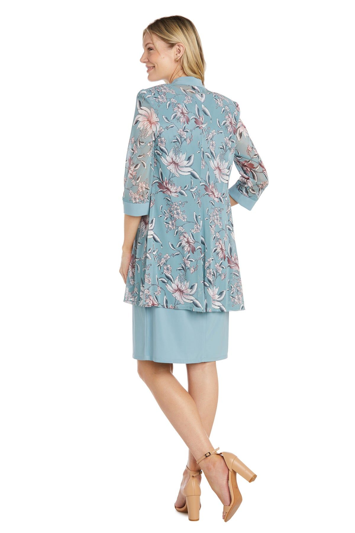Daytime Floral Printed Jacket Dress With Detachable Necklace - Petite sold by R&M Richards product image thumbnail 2