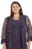 Floral Dress and Jacket Set with Built In Necklace - Plus sold by R&M Richards
