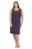 Floral Dress and Jacket Set with Built In Necklace - Plus sold by R&M Richards