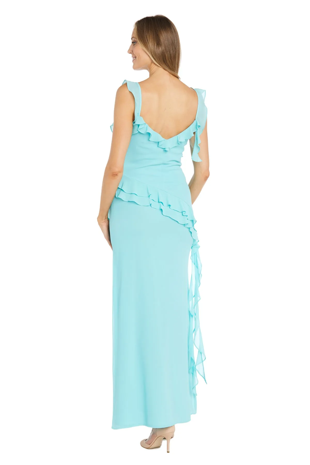 Ruffle Chiffon Maxi Dress sold by R&M Richards product image thumbnail 5