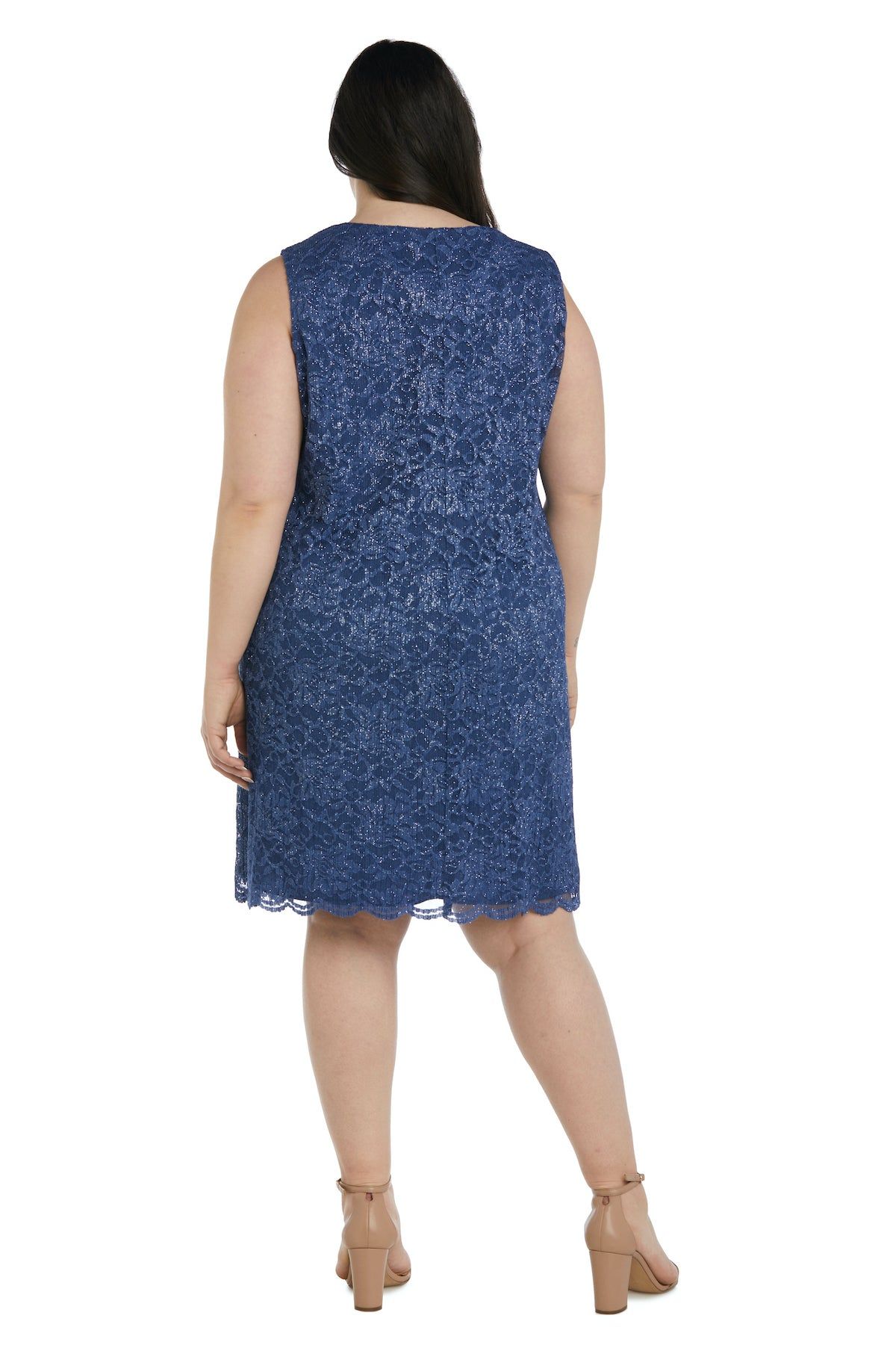 Sparkle Lace Jacket Dress - Plus sold by R&M Richards product image thumbnail 4