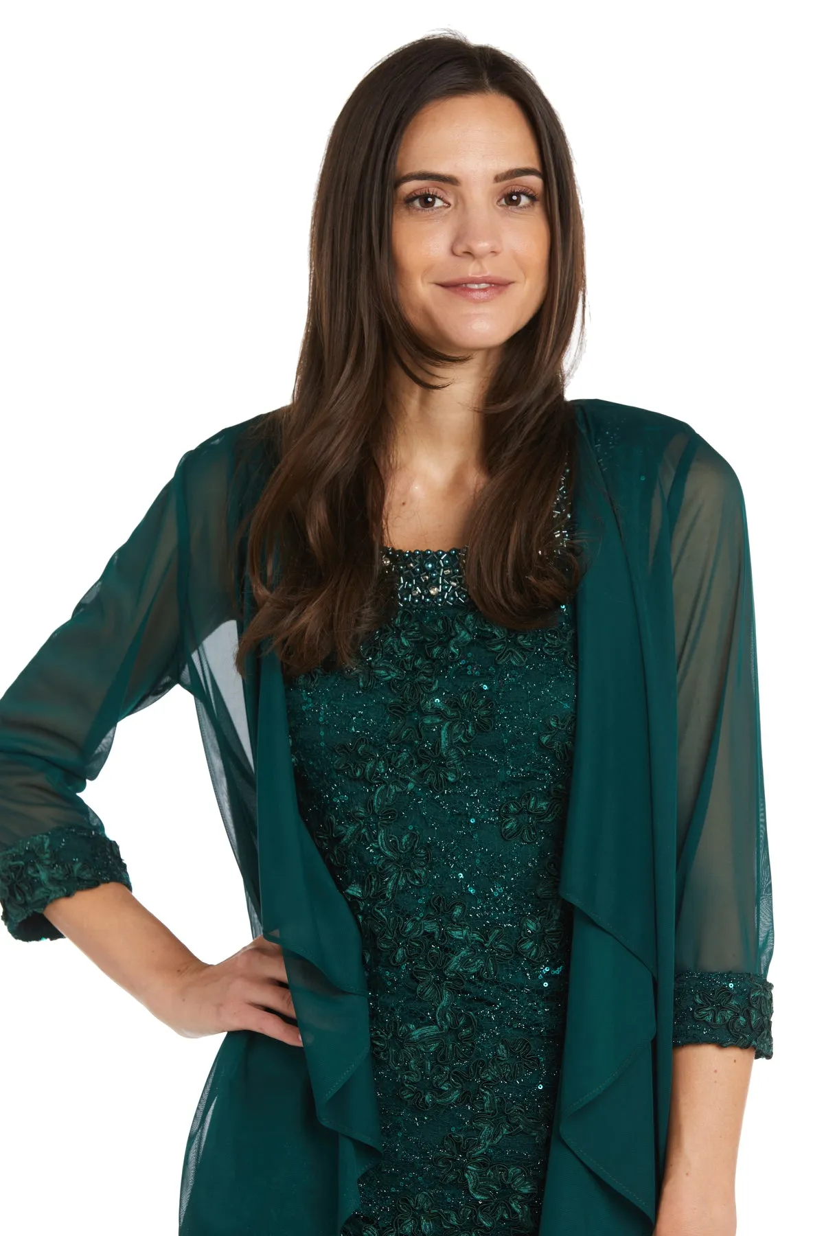 Two Piece Soutache Jacket Dress sold by R&M Richards product image thumbnail 5