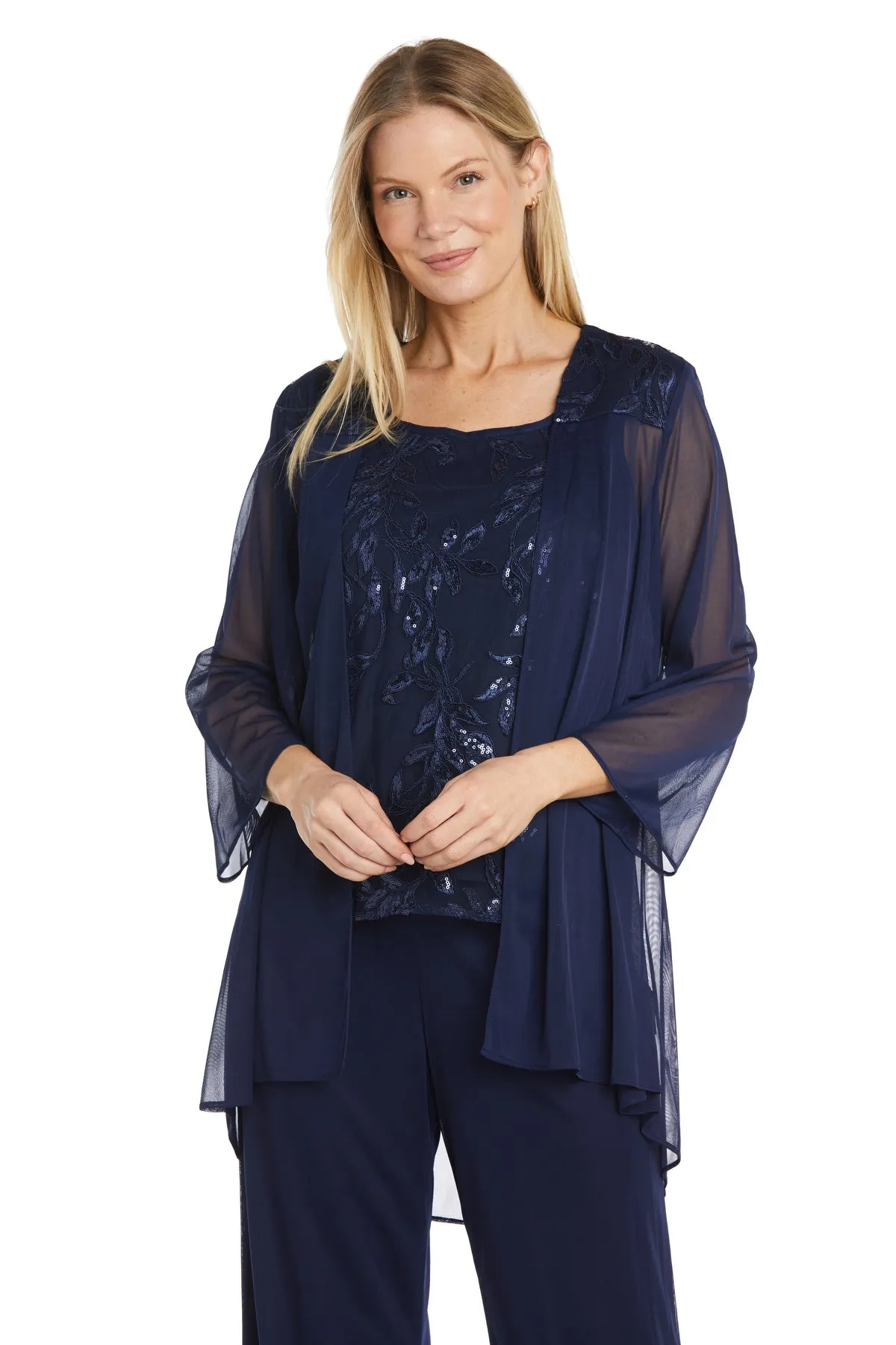 Three-Piece Pant Suit with Embellished Jacket sold by R&M Richards product image thumbnail 5