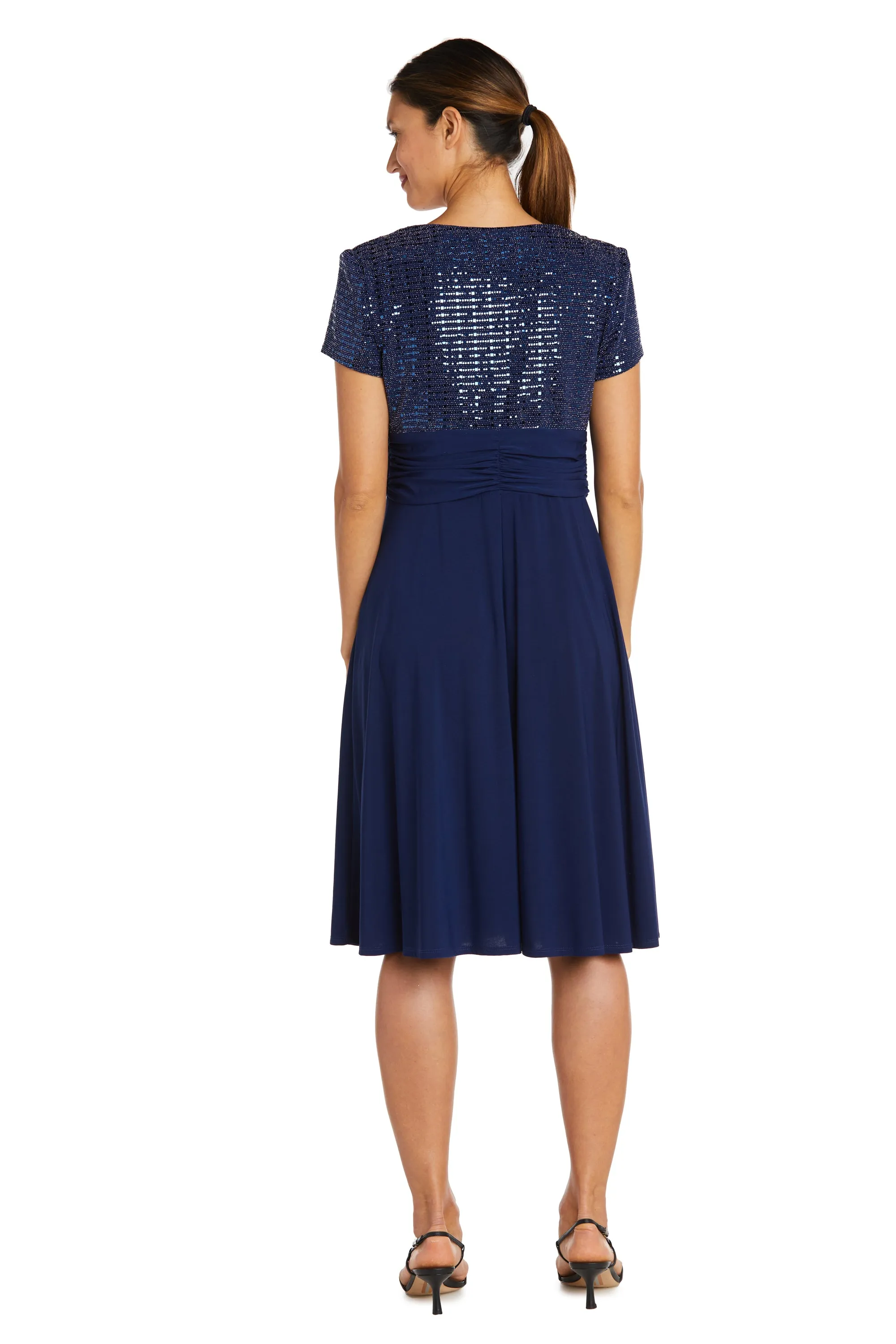 Cascade Wrap Dress with Rhinestone Buckle sold by R&M Richards product image thumbnail 5