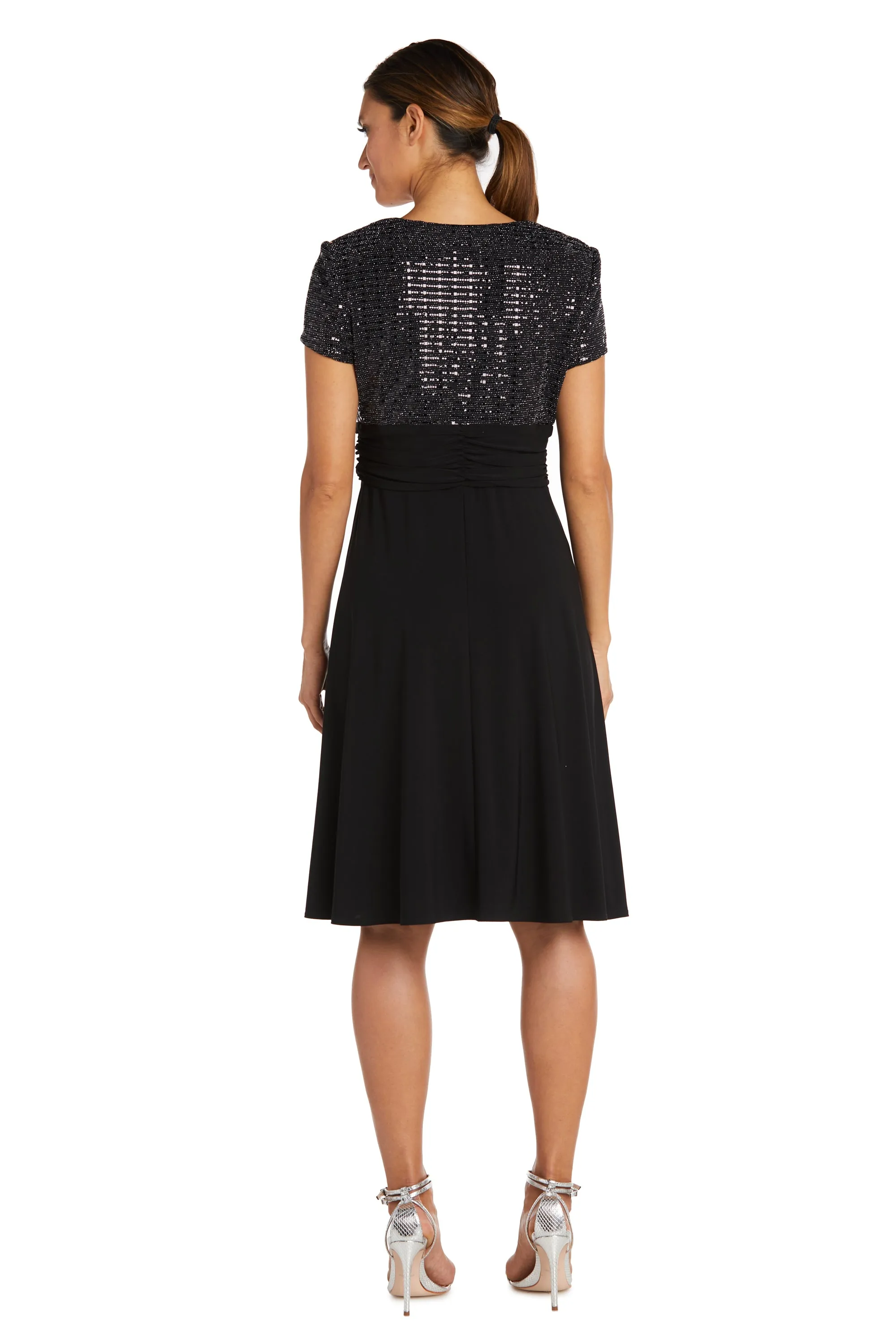 Cascade Wrap Dress with Rhinestone Buckle sold by R&M Richards product image thumbnail 2