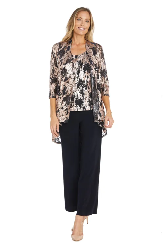 Metallic Patterned Pantsuit sold by R&M Richards
