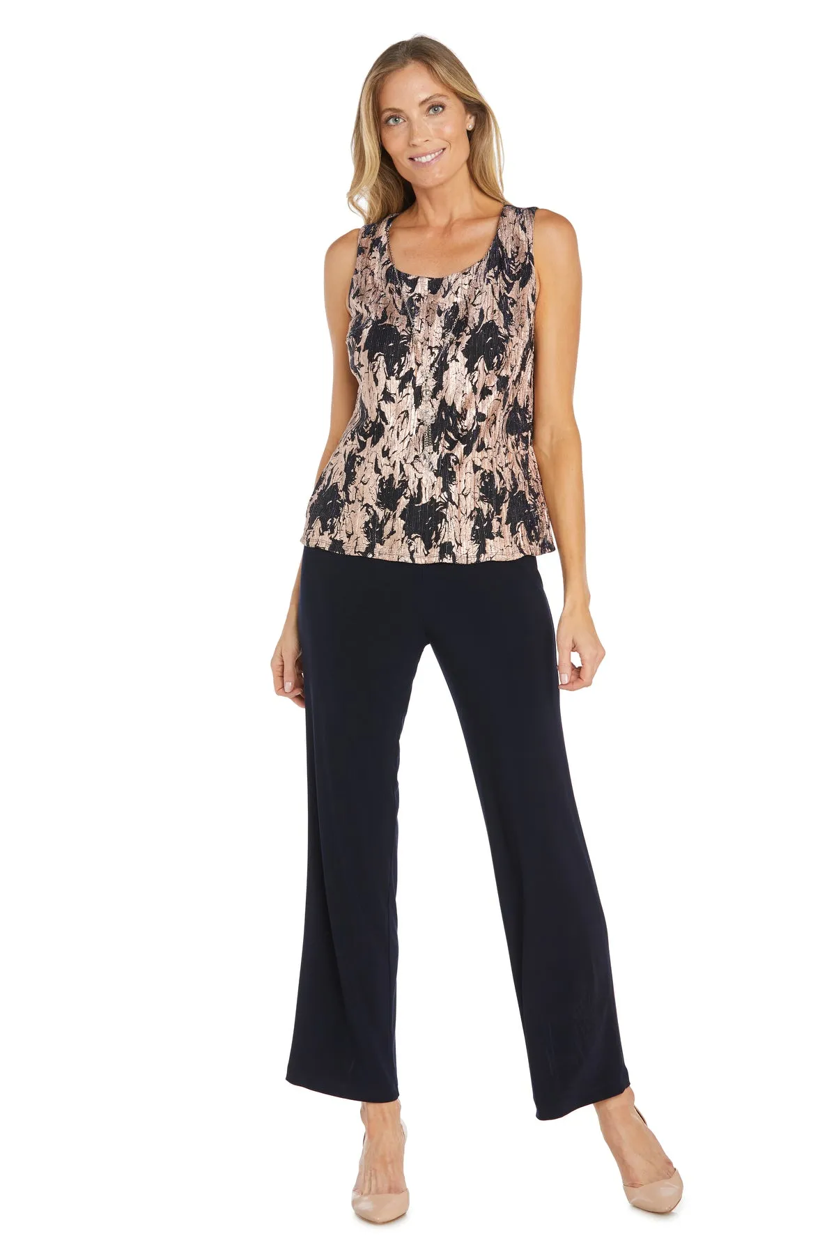 Metallic Patterned Pantsuit sold by R&M Richards product image thumbnail 3