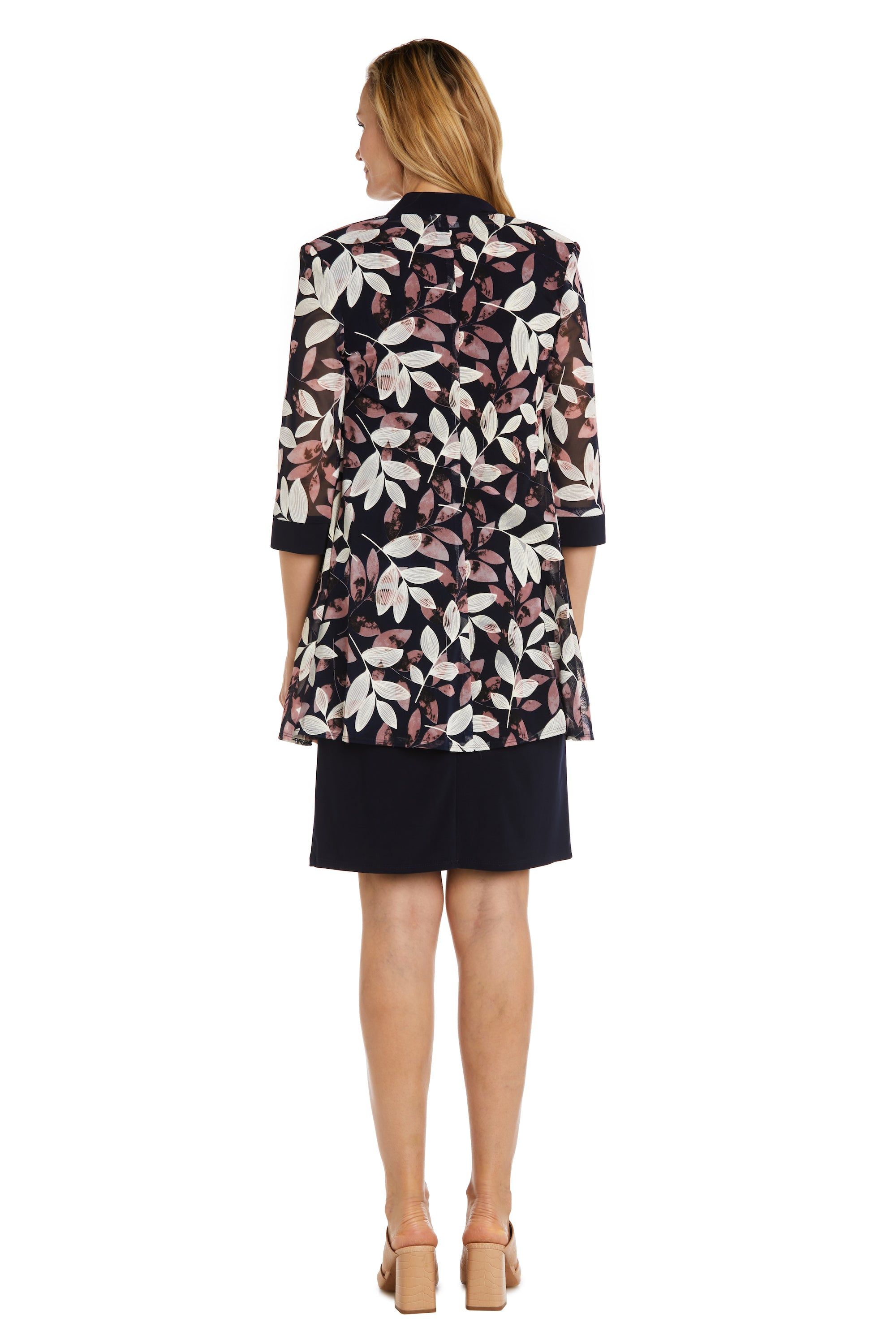 Puff Print Power Mesh and Ity Swing Jacket Dress sold by R&M Richards product image thumbnail 2