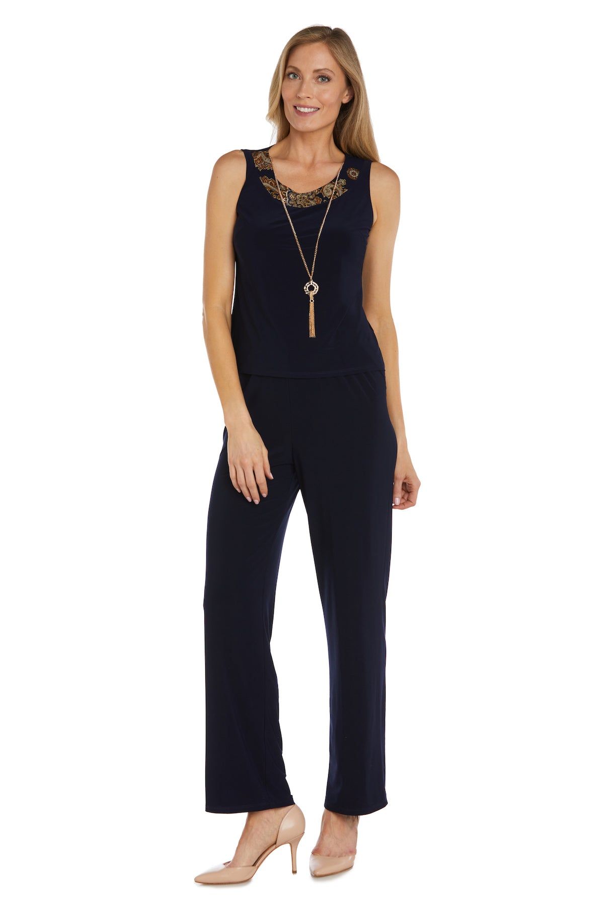 Three Piece Foil Print Jacket and Pant Set sold by R&M Richards product image thumbnail 3