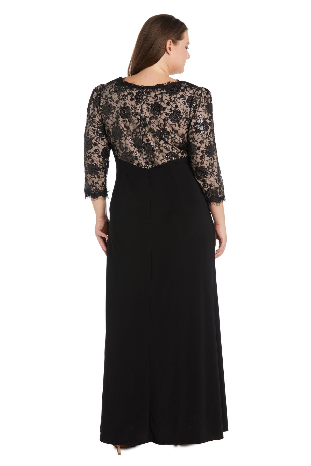Long Lace Evening Gown - Plus sold by R&M Richards product image thumbnail 2