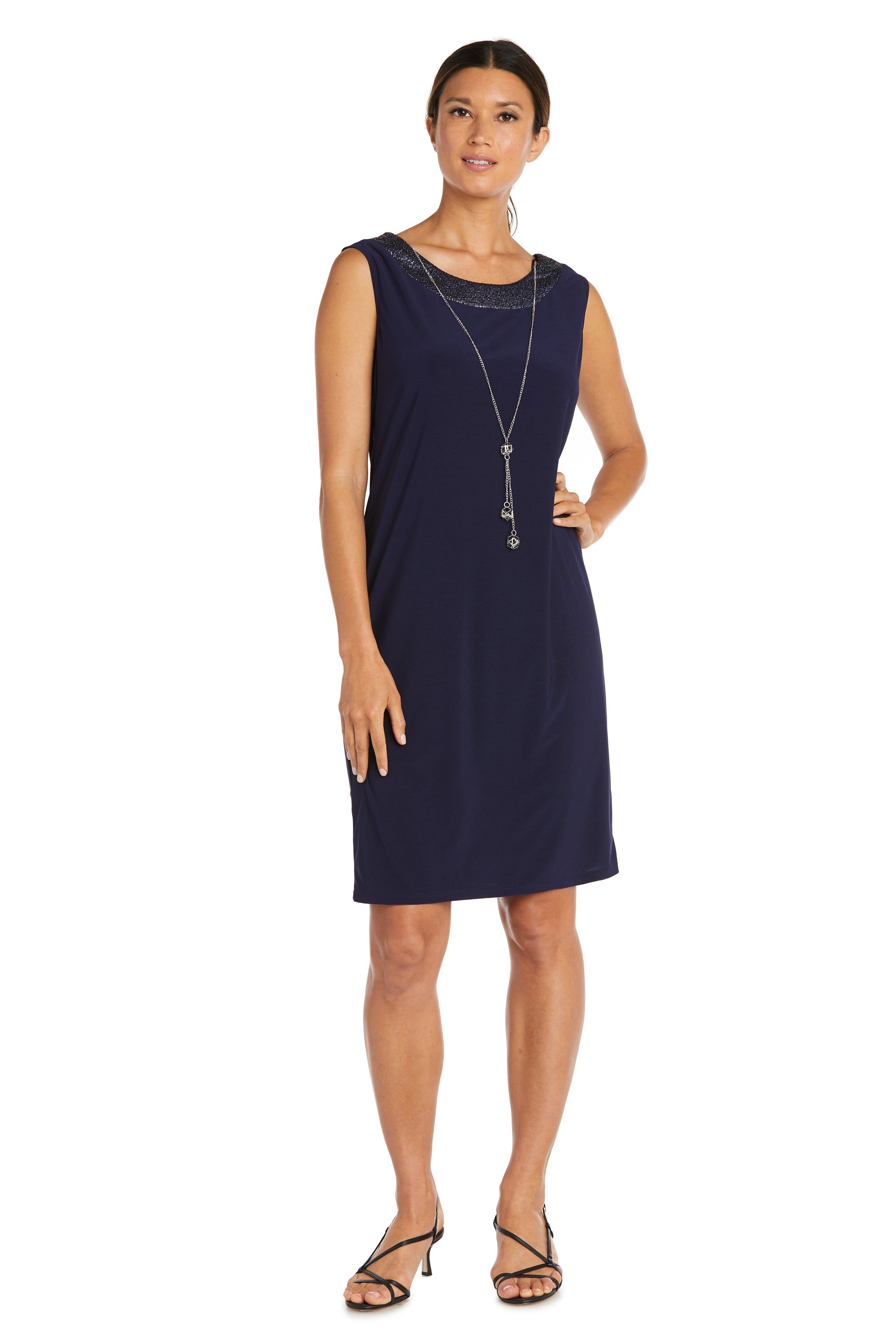 Two-Piece Ombre Metallic Foil Jacket Dress sold by R&M Richards product image thumbnail 3