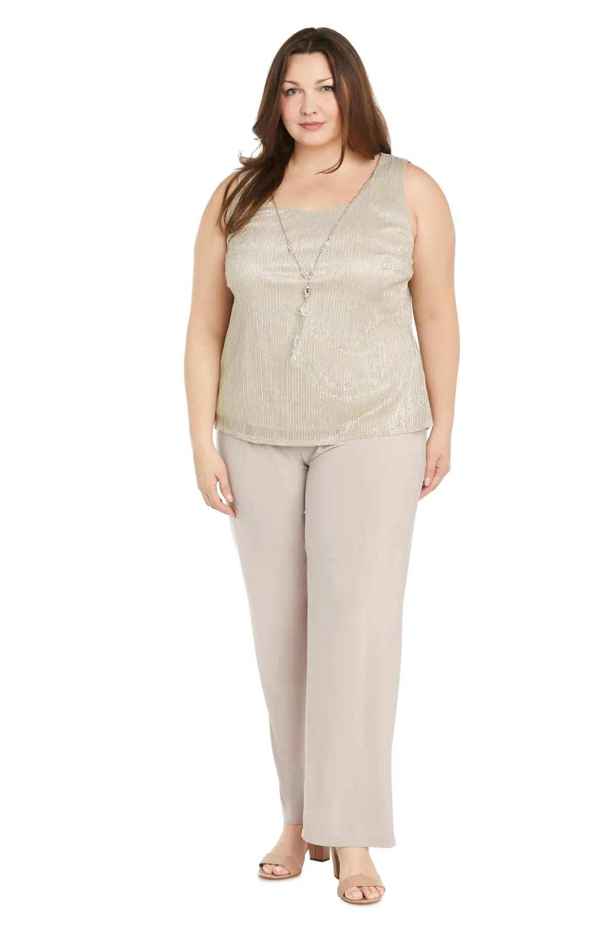 Sequined Duster Pant Set - Plus sold by R&M Richards product image thumbnail 3