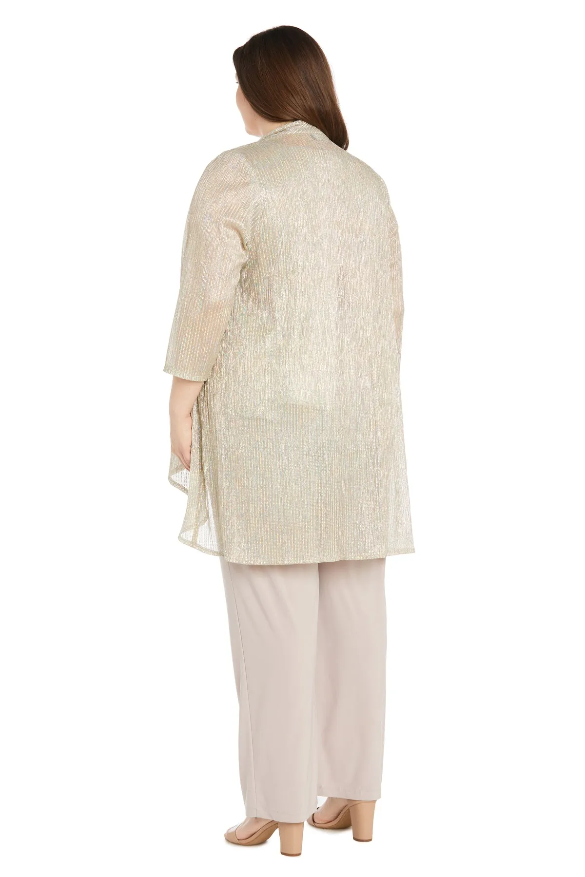 Sequined Duster Pant Set - Plus sold by R&M Richards product image thumbnail 2