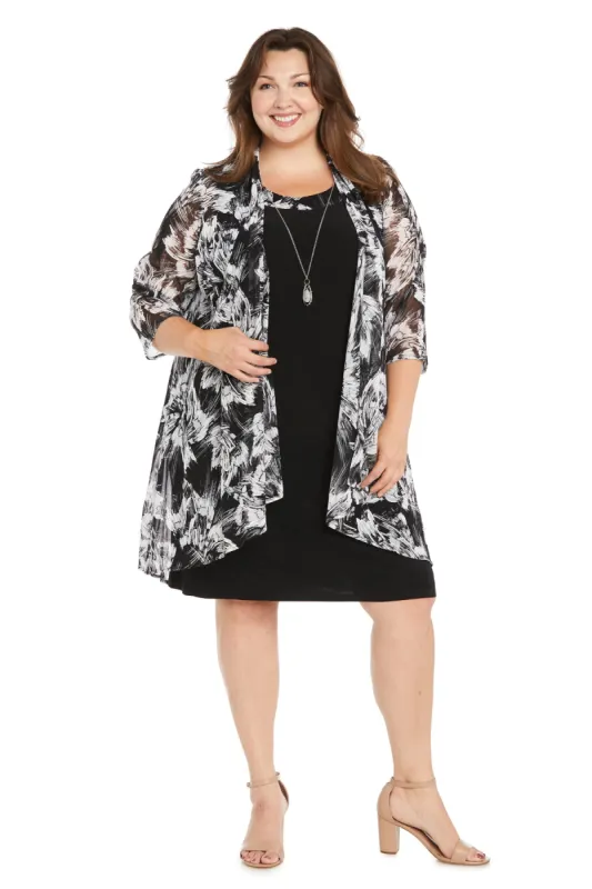 Two Piece Swing Jacket and Dress Set - Plus sold by R&M Richards