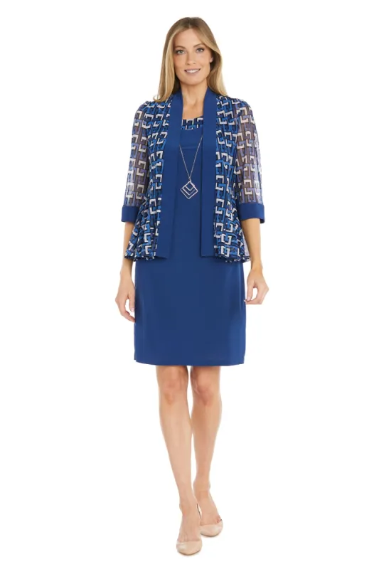 Jacket Dress with Geometric Print sold by R&M Richards