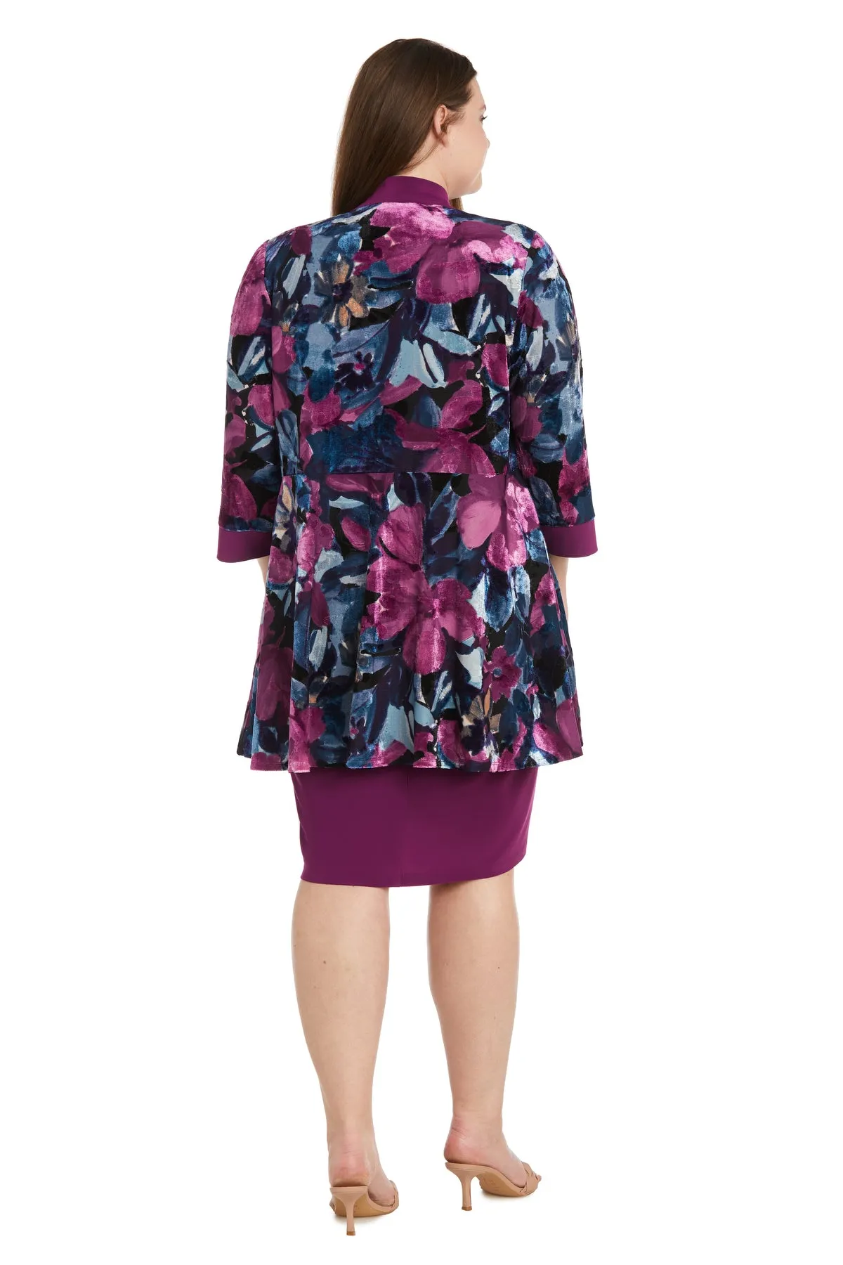 Floral Printed Jacket Dress - Plus sold by R&M Richards product image thumbnail 2