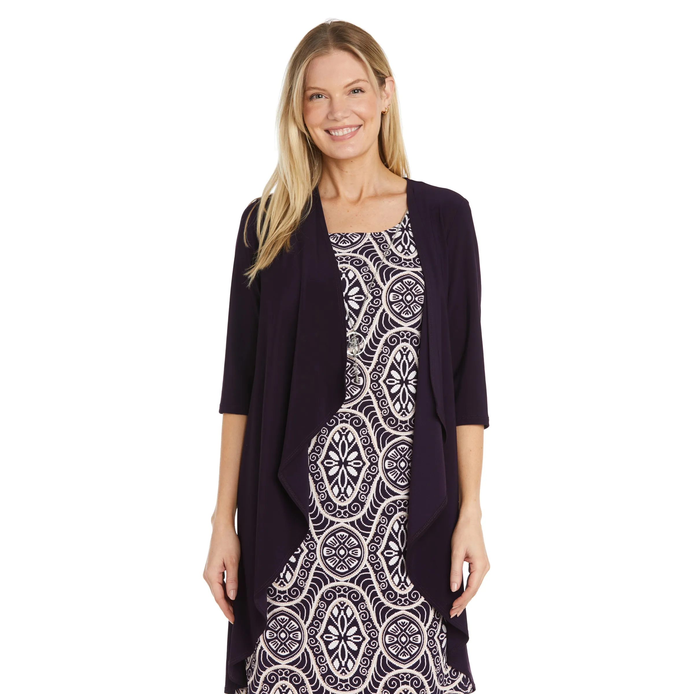 Puff Print Flyaway Jacket Dress sold by R&M Richards product image thumbnail 5