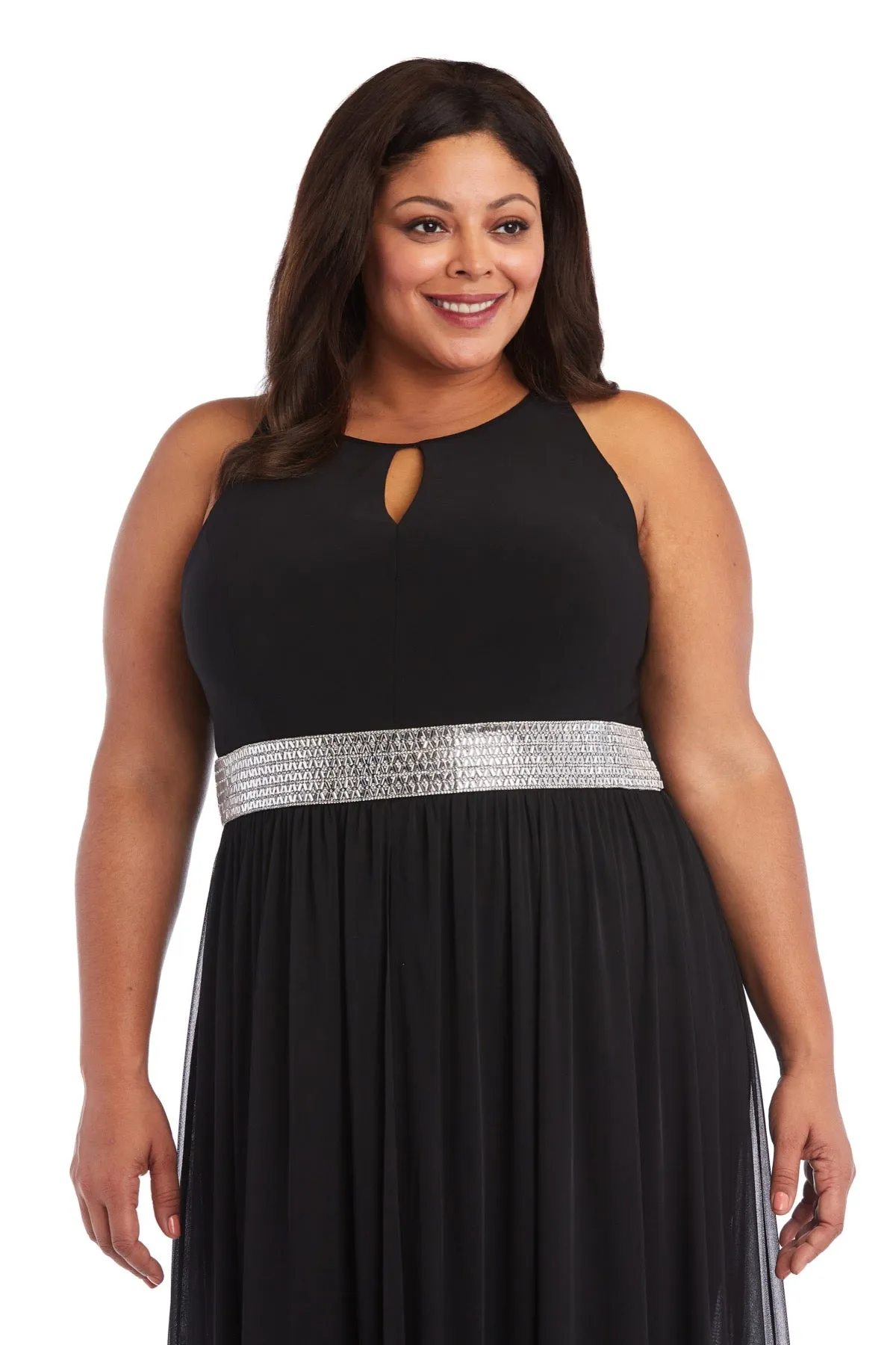 Rhinestone Detail Cutaway Jumpsuit - Plus sold by R&M Richards product image thumbnail 3